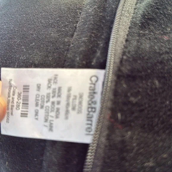 Crate & Barrel snowdog needlepoint dog Christmas tree pillow - Picture 7 of 8